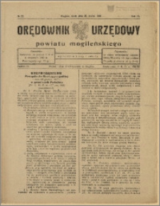 Orędownik Urzędowy Powiatu Mogileńskiego, 1928 Nr 23