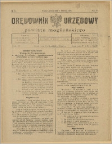 Orędownik Urzędowy Powiatu Mogileńskiego, 1928 Nr 27