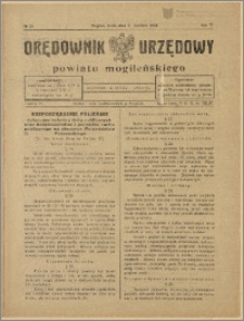 Orędownik Urzędowy Powiatu Mogileńskiego, 1928 Nr 29