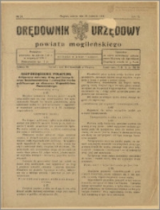 Orędownik Urzędowy Powiatu Mogileńskiego, 1928 Nr 34