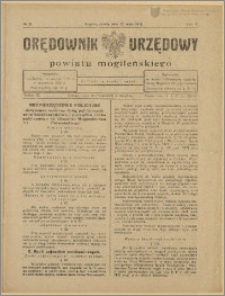 Orędownik Urzędowy Powiatu Mogileńskiego, 1928 Nr 38