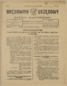 Orędownik Urzędowy Powiatu Mogileńskiego, 1928 Nr 41
