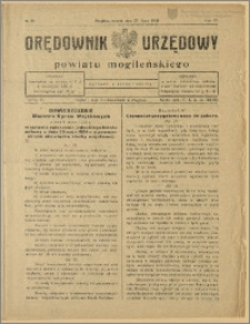 Orędownik Urzędowy Powiatu Mogileńskiego, 1928 Nr 58