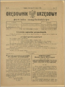 Orędownik Urzędowy Powiatu Mogileńskiego, 1928 Nr 67