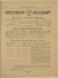 Orędownik Urzędowy Powiatu Mogileńskiego, 1928 Nr 75
