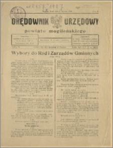 Orędownik Urzędowy Powiatu Mogileńskiego, 1929 Nr 1