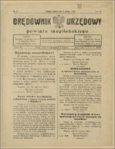 Orędownik Urzędowy Powiatu Mogileńskiego, 1929 Nr 10