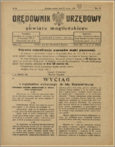 Orędownik Urzędowy Powiatu Mogileńskiego, 1929 Nr 24