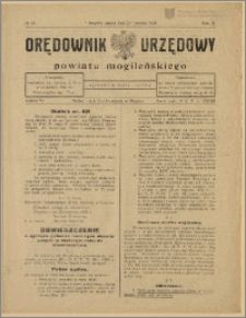 Orędownik Urzędowy Powiatu Mogileńskiego, 1929 Nr 34