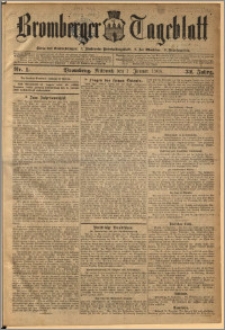 Bromberger Tageblatt. J. 32, 1908, nr 1
