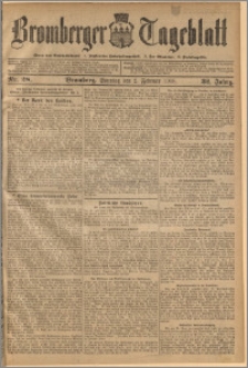 Bromberger Tageblatt. J. 32, 1908, nr 28