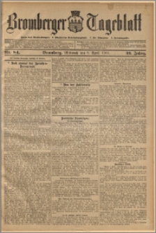 Bromberger Tageblatt. J. 32, 1908, nr 84