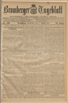 Bromberger Tageblatt. J. 32, 1908, nr 189