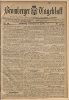 Bromberger Tageblatt. J. 33, 1909, nr 14