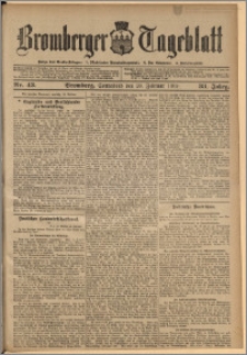 Bromberger Tageblatt. J. 33, 1909, nr 43
