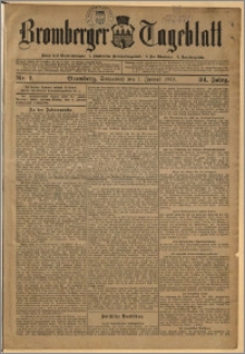 Bromberger Tageblatt. J. 34, 1910, nr 1