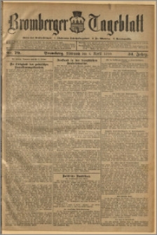Bromberger Tageblatt. J. 34, 1910, nr 79