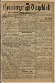 Bromberger Tageblatt. J. 34, 1910, nr 80