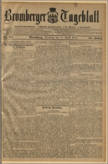 Bromberger Tageblatt. J. 34, 1910, nr 84