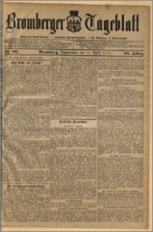 Bromberger Tageblatt. J. 34, 1910, nr 86