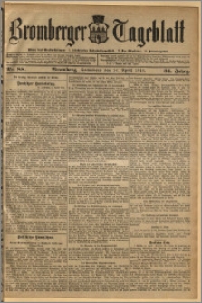 Bromberger Tageblatt. J. 34, 1910, nr 88