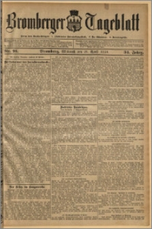Bromberger Tageblatt. J. 34, 1910, nr 91