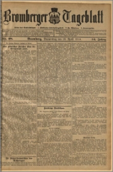 Bromberger Tageblatt. J. 34, 1910, nr 98