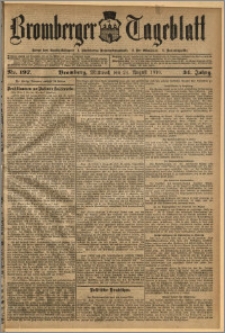 Bromberger Tageblatt. J. 34, 1910, nr 197