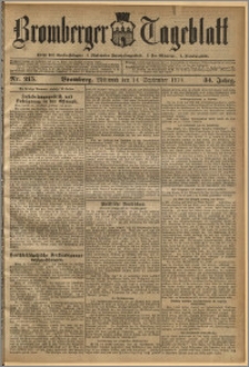 Bromberger Tageblatt. J. 34, 1910, nr 215