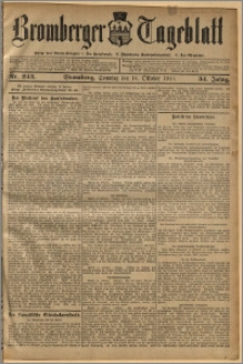 Bromberger Tageblatt. J. 34, 1910, nr 243