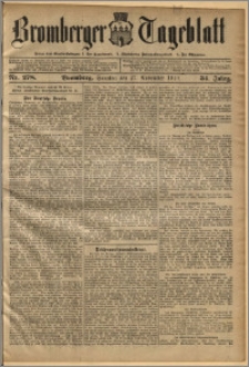 Bromberger Tageblatt. J. 34, 1910, nr 278