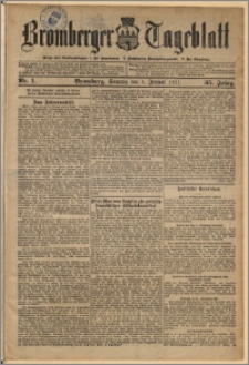 Bromberger Tageblatt. J. 35, 1911, nr 1