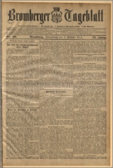 Bromberger Tageblatt. J. 35, 1911, nr 28
