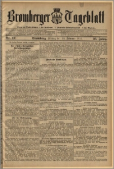 Bromberger Tageblatt. J. 35, 1911, nr 47
