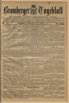 Bromberger Tageblatt. J. 35, 1911, nr 75