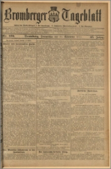 Bromberger Tageblatt. J. 35, 1911, nr 270