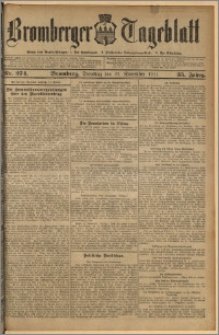 Bromberger Tageblatt. J. 35, 1911, nr 274