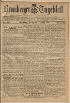 Bromberger Tageblatt. J. 33, 1909, nr 188
