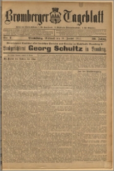 Bromberger Tageblatt. J. 36, 1912, nr 7
