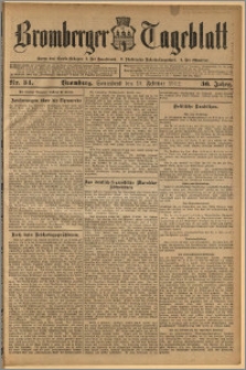 Bromberger Tageblatt. J. 36, 1912, nr 34