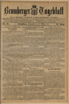 Bromberger Tageblatt. J. 36, 1912, nr 58