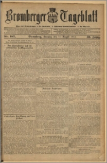 Bromberger Tageblatt. J. 36, 1912, nr 187