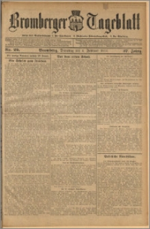 Bromberger Tageblatt. J. 37, 1913, nr 29