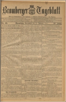 Bromberger Tageblatt. J. 37, 1913, nr 45