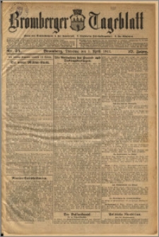 Bromberger Tageblatt. J. 37, 1913, nr 75