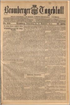 Bromberger Tageblatt. J. 37, 1913, nr 219