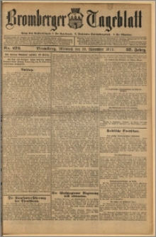 Bromberger Tageblatt. J. 37, 1913, nr 272