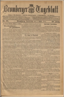Bromberger Tageblatt. J. 38, 1914, nr 78
