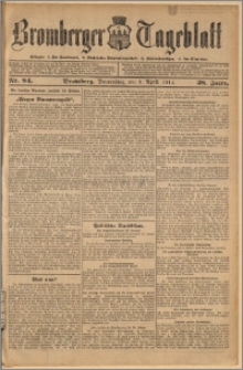 Bromberger Tageblatt. J. 38, 1914, nr 84