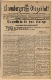 Bromberger Tageblatt. J. 38, 1914, nr 180
